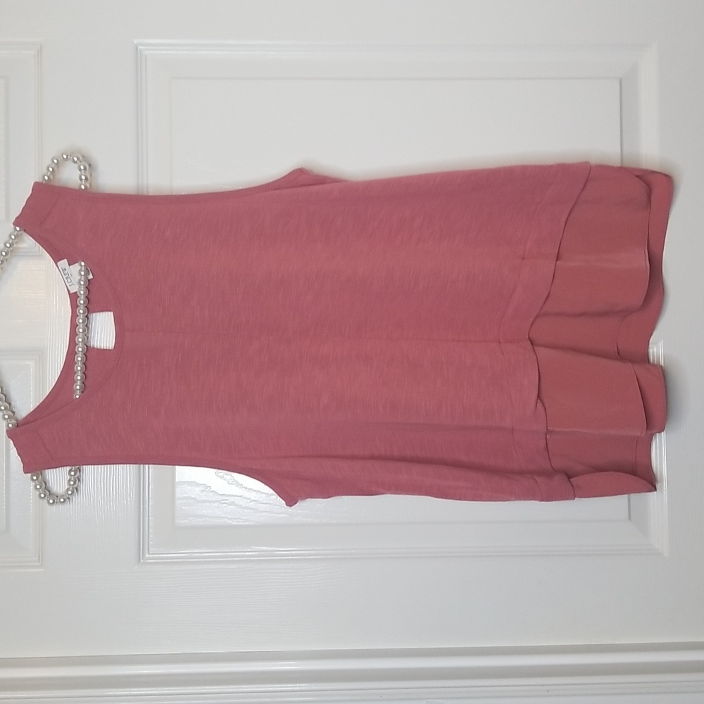 J. Crew Womens Mecrantile Flowy Sleevless Tank Top Dusty Rose Size Large - Picture 2 of 8